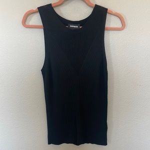 Express sleeveless knit blouse
